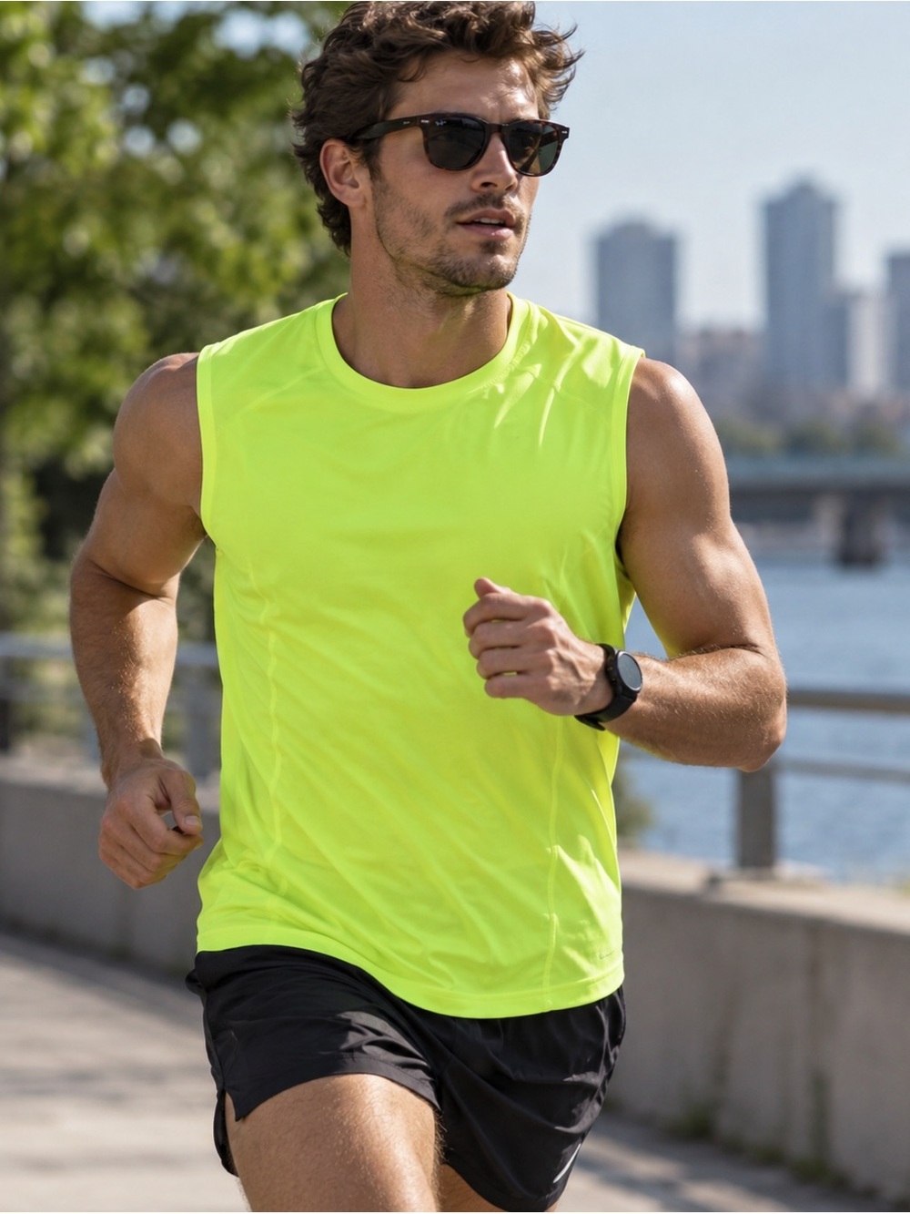 NWT BPM Fueled by Zella Performance Top Neon Yellow